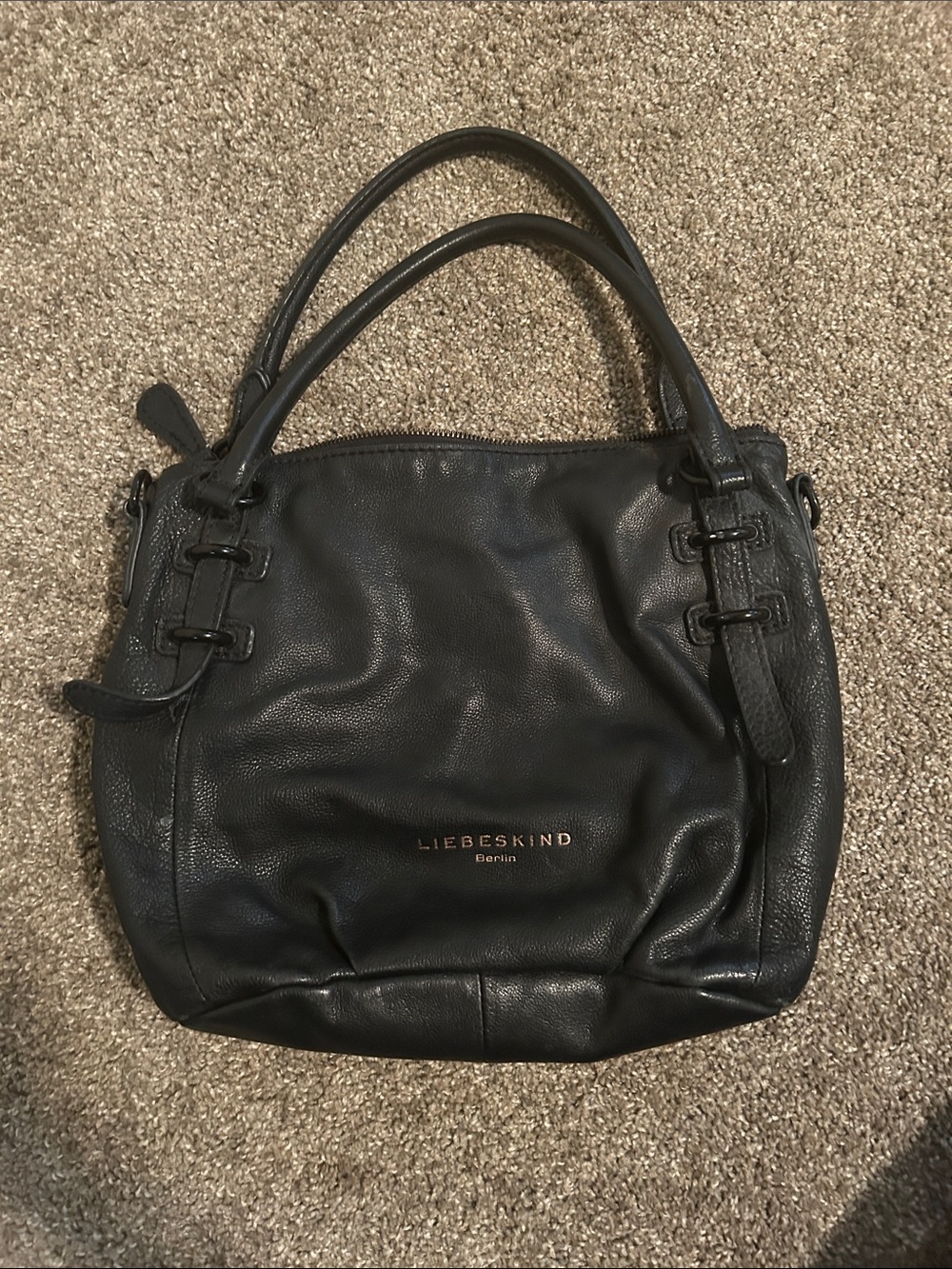 Liebeskind Black Leather Shoulder Bag